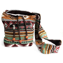 Charger l'image dans la galerie, Sac Jacquard à bandoulière - Chocolat