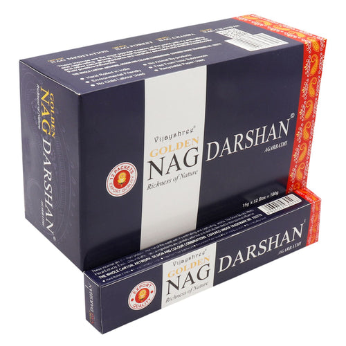 15g Golden Nag Darshan - Encens Vision Divine Premium Vijayshree