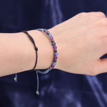 Charger l&#39;image dans la galerie, Bougie en cristal du zodiaque avec bracelet en pierres précieuses – Sagittaire