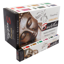 Charger l&#39;image dans la galerie, 15g Golden Nag Bouddha Doré - Encens Sagesse Premium Vijayshree