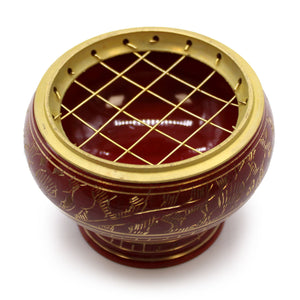 Grand Brûleur d'Encens pour Charbon de bois - Chakra Racine
