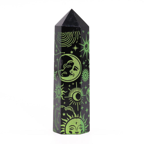 Pointe d'Obsidienne Noire - Vert forêt