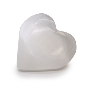 Cœur de Sélénite Premium 7-8cm - Amour & Purification Divine