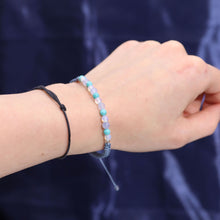 Charger l&#39;image dans la galerie, Bougie en cristal du zodiaque avec bracelet en pierres précieuses - Poissons