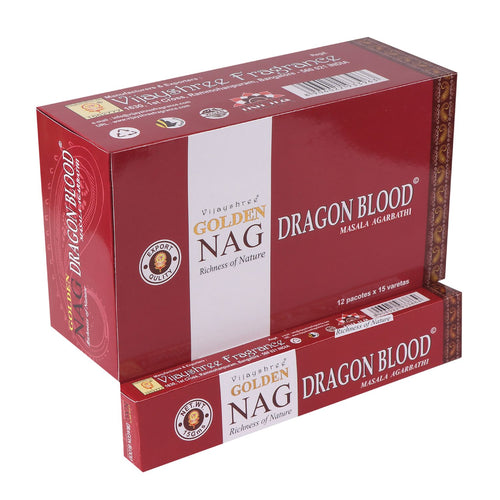 15g Golden Nag Sang de Dragon - Encens Protection Magique Vijayshree