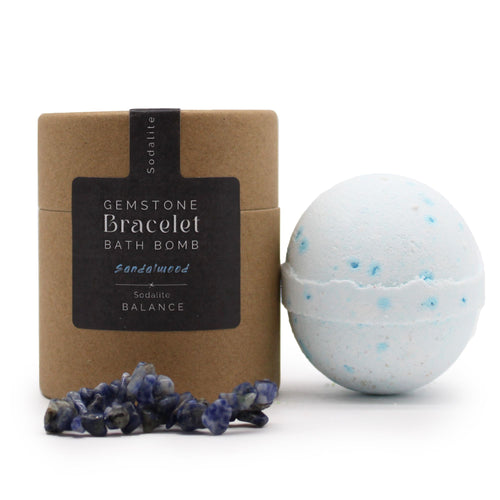 Bombe de Bain Sodalite avec Bracelet en Pierre Précieuse
