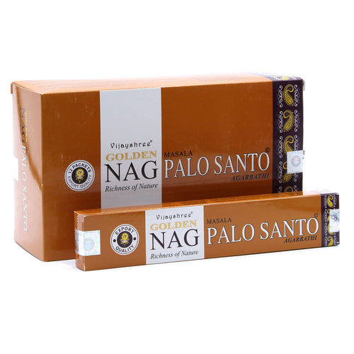 15g Golden Nag Palo Santo - Encens Bois Sacré Premium Vijayshree