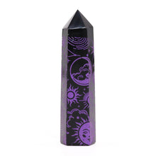 Charger l&#39;image dans la galerie, Points d&#39;Obsidienne Noire - Violet foncé