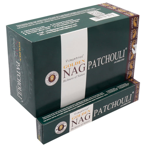 15g Golden Nag Patchouli - Encens Amour et Sensualité Vijayshree