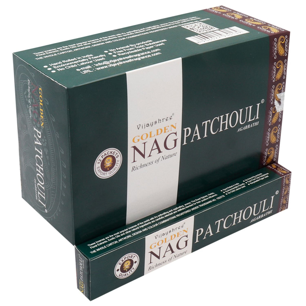 15g Golden Nag Patchouli - Encens Amour et Sensualité Vijayshree