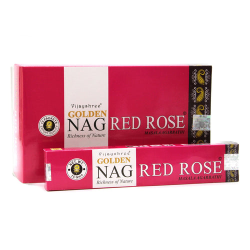15g Golden Nag Rose Rouge - Encens Amour et Romance Vijayshree
