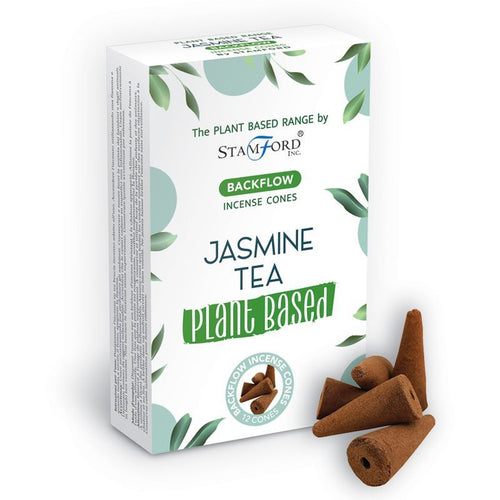 Cônes d'Encens à Base de Plantes pour Fontaines - Thé au Jasmin