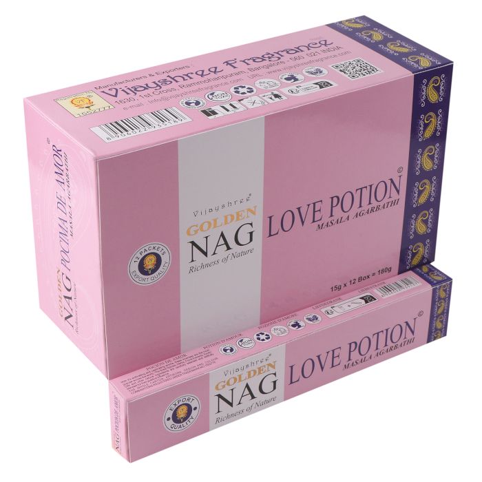 15g Golden Nag Love Potion - Encens Amour et Attraction Vijayshree