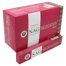 Charger l&#39;image dans la galerie, 15g Golden Nag Méditation - Encens Spirituel Premium Vijayshree