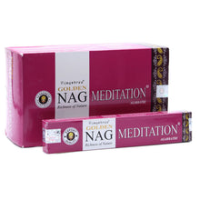 Charger l&#39;image dans la galerie, 15g Golden Nag Méditation - Encens Spirituel Premium Vijayshree