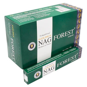 15g Golden Nag Forêt - Encens Nature Sauvage Premium Vijayshree