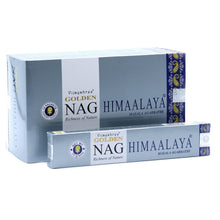 Charger l&#39;image dans la galerie, 15g Golden Nag Himalaya - Encens Montagne Sacrée Premium Vijayshree