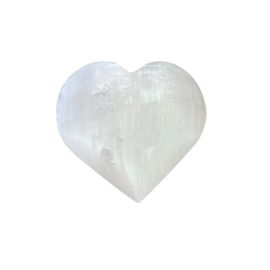 Cœur de Sélénite Premium 7-8cm - Amour & Purification Divine