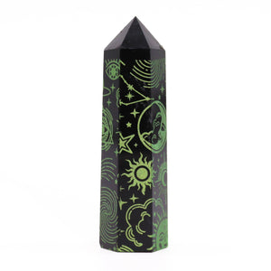 Pointe d'Obsidienne Noire - Vert forêt