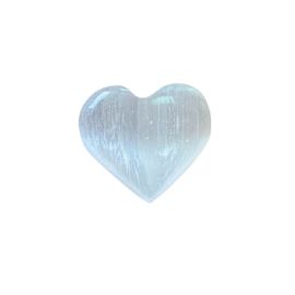 Mini Cœur de Sélénite Premium 3-4cm - Amour Délicat & Tendresse Pure
