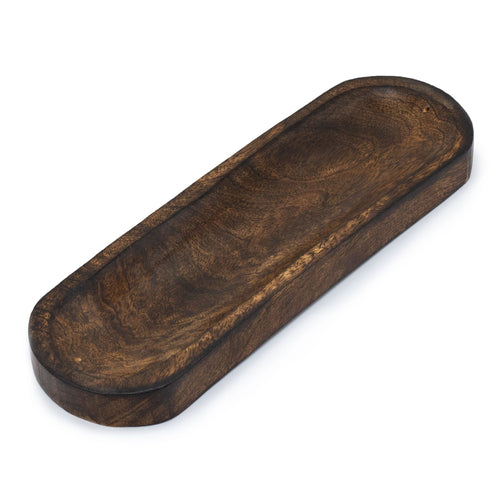 Grand Plateau à Encens 30x10cm - Bois de Manguier Classique Premium