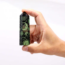 Charger l&#39;image dans la galerie, Pointe d&#39;Obsidienne Noire - Vert forêt