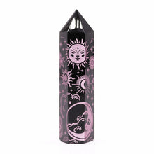 Charger l&#39;image dans la galerie, Pointe d&#39;Obsidienne Noire - Rose Onirique