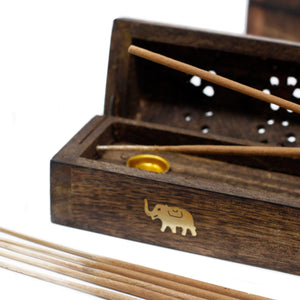 Boîtes à Fumée Naturelles Bois de Manguier - Collection Authentique Premium