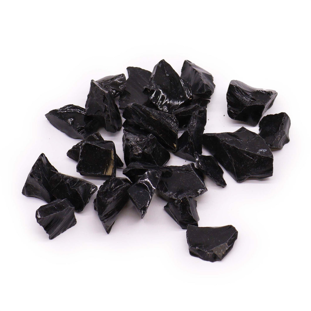 Cristaux Bruts Obsidienne Noire 500g - Pierre de Protection Ultime