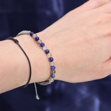 Charger l&#39;image dans la galerie, Bougie en cristal du zodiaque avec bracelet en pierres précieuses – Taureau