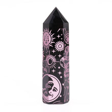 Charger l&#39;image dans la galerie, Pointe d&#39;Obsidienne Noire - Rose Onirique