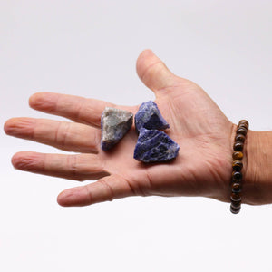 Cristaux Bruts Sodalite 500g - Pierre de Communication et Intuition