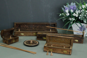 Boîtes à Fumée Naturelles Bois de Manguier - Collection Authentique Premium