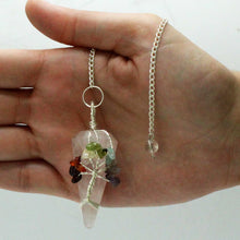 Charger l&#39;image dans la galerie, Pendule Magique Sept Chakras - Quartz Rose - Amour et Douceur