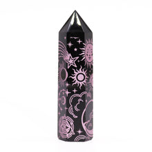 Charger l&#39;image dans la galerie, Pointe d&#39;Obsidienne Noire - Rose Onirique