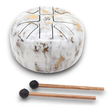 Charger l&#39;image dans la galerie, Tambour à Langues Acier Marble Medium - 17x13cm - Design Élégant