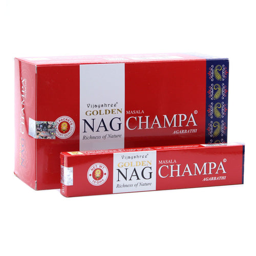 15g Golden Nag Champa - Encens Spirituel Premium Vijayshree
