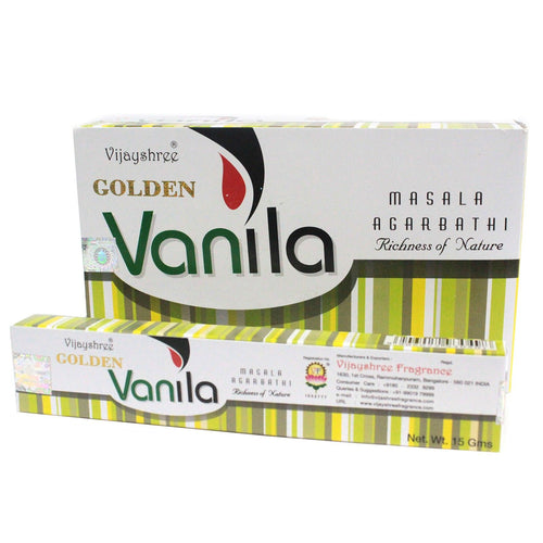 15g Golden Nag Vanille Dorée - Encens Douceur Premium Vijayshree