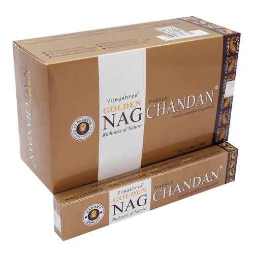 15g Golden Nag Chandan - Encens Bois de Santal Premium Vijayshree