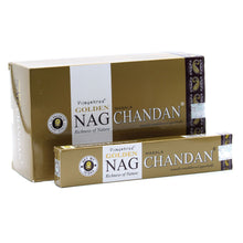 Charger l&#39;image dans la galerie, 15g Golden Nag Chandan - Encens Bois de Santal Premium Vijayshree