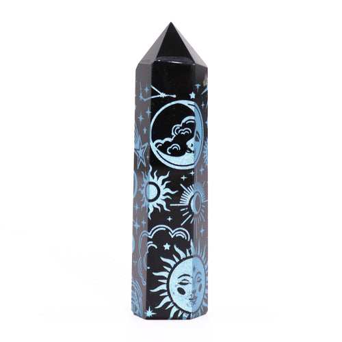 Pointe d'Obsidienne Noire - Bleu Ciel