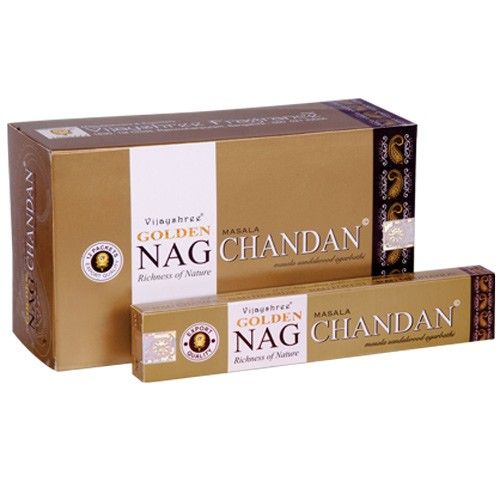 15g Golden Nag Chandan - Encens Bois de Santal Premium Vijayshree