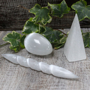 Œuf de Sélénite Premium 5-6cm - Renaissance & Nouveau Départ Spirituel