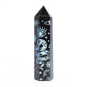 Pointe d'Obsidienne Noire - Bleu Ciel
