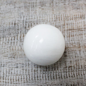 Sphère de Sélénite Premium 5-6cm - Harmonisation & Méditation Divine