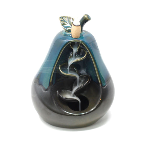 Brûleur d'encens à refoulement - Poire Zen Sculptée