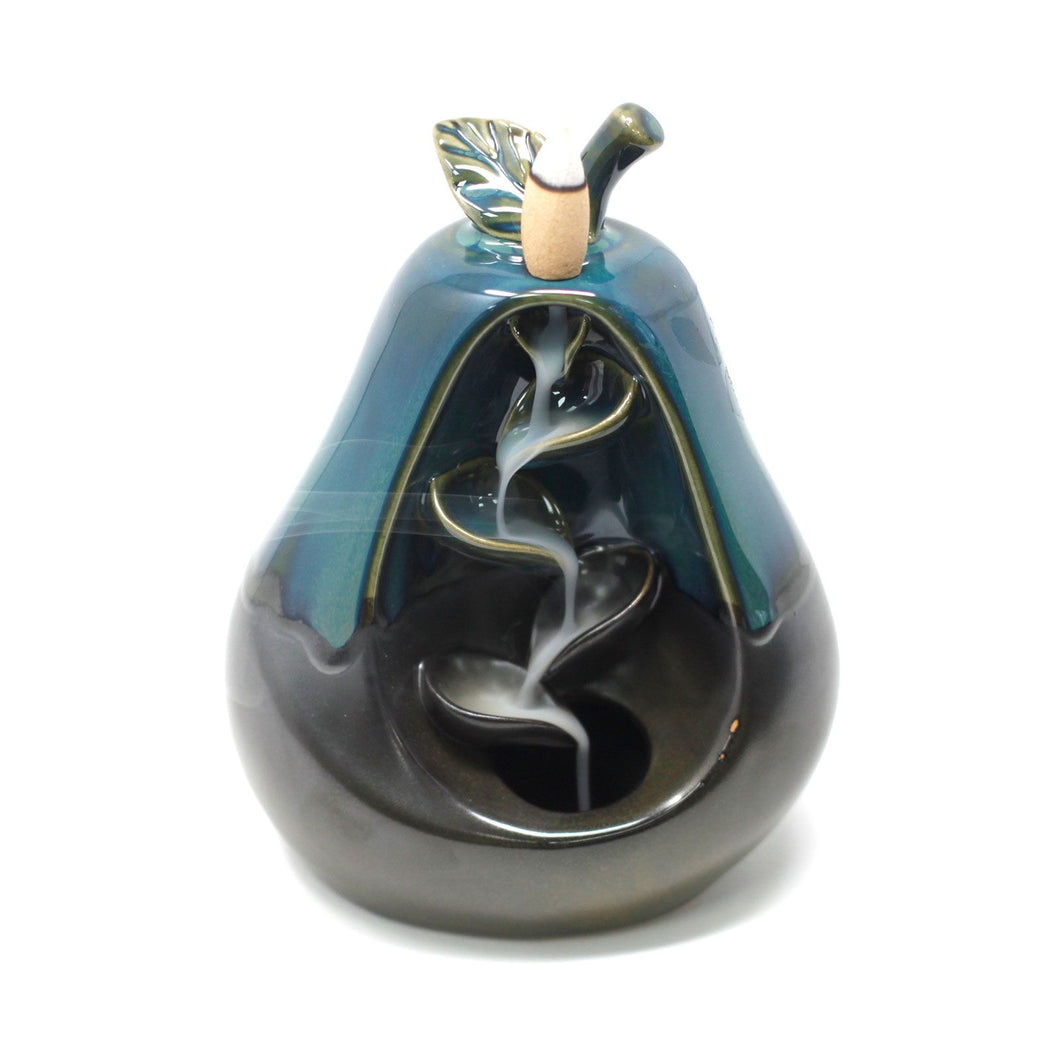 Brûleur d'encens à refoulement - Poire Zen Sculptée