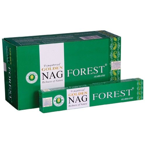 15g Golden Nag Forêt - Encens Nature Sauvage Premium Vijayshree
