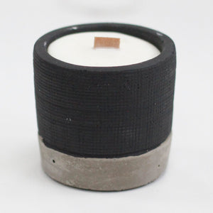 Bougie en Béton Noir et Cire de Soja - Brandy Butter