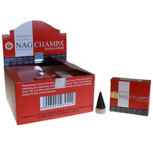 Cônes Golden Nag Champa - Encens Spirituel Premium Vijayshree